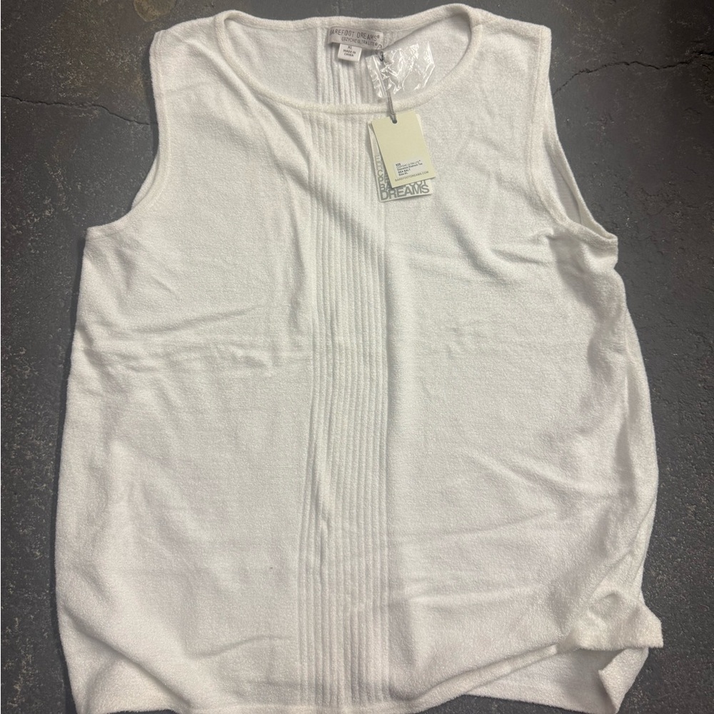 Barefoot Dreams Sleeveless Boatneck Tee